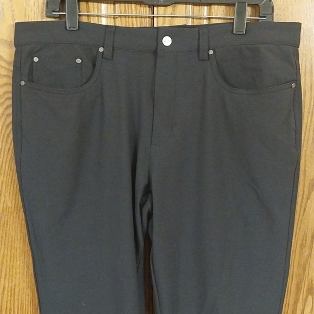 Greg Norman Men's HI-Tech Jordan Golf Performance Pants 34x30 Black Stretchy - Picture 3 of 9